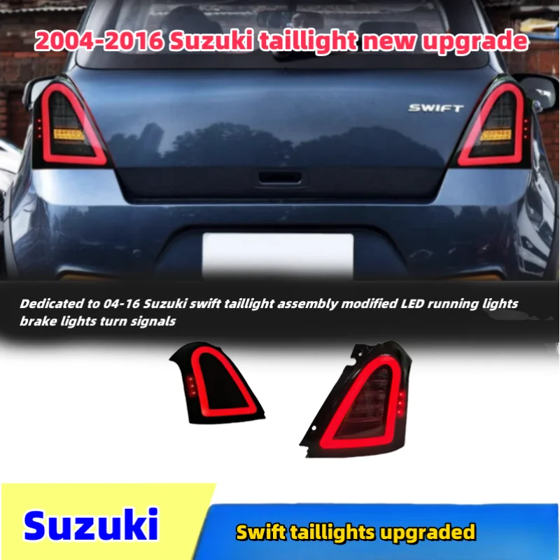 Retrofitted LED flow turn signal rear taillight for Suzuki Swift 2004-2016 taillight assembly
Retrofitted LED flow turn signal rear taillight for Suzuki Swift 2004-2016 taillight assembly