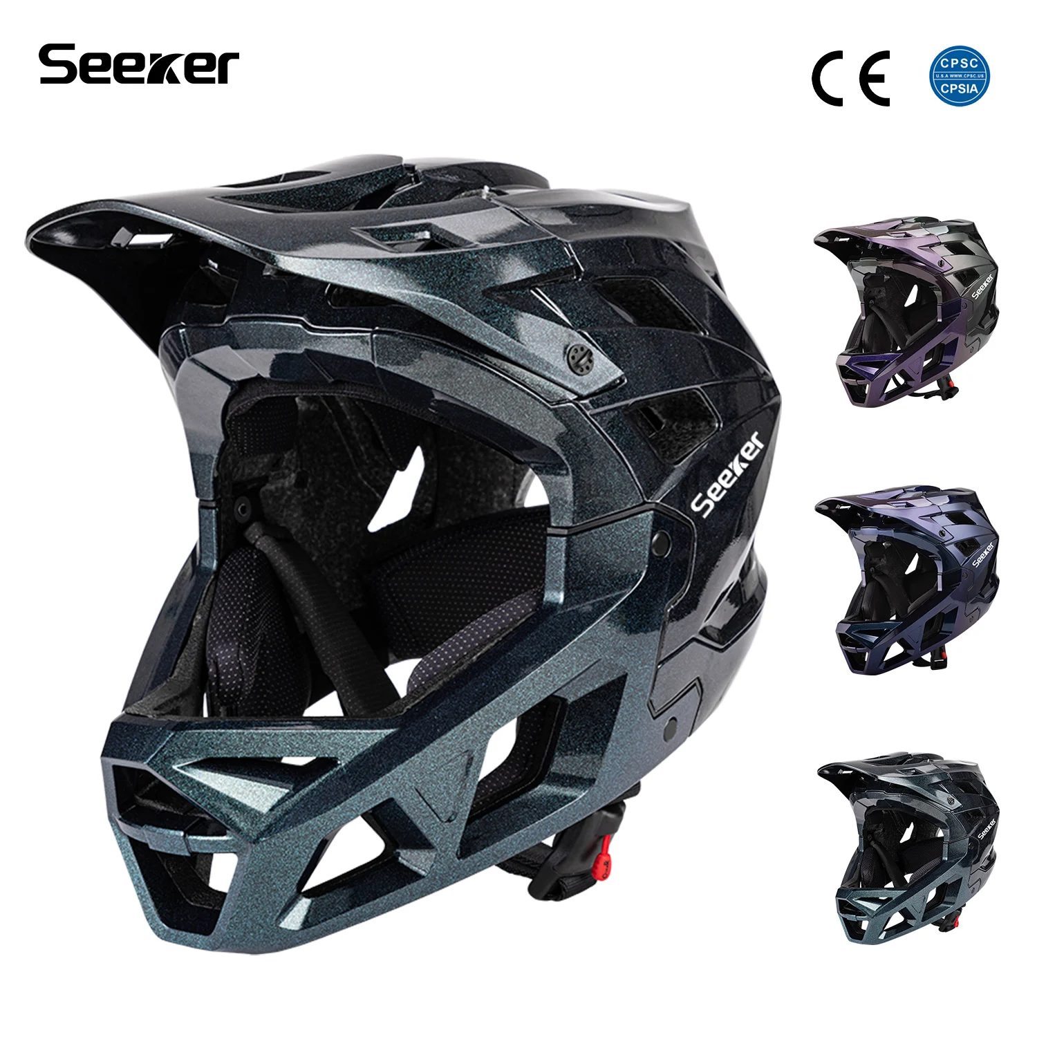 Seeker bicycle off-road full-face professional downhill helmet one-piece lightweight mountain bike off-road riding helmet
Seeker bicycle off-road full-face professional downhill helmet one-piece lightweight mountain bike off-road riding helmet