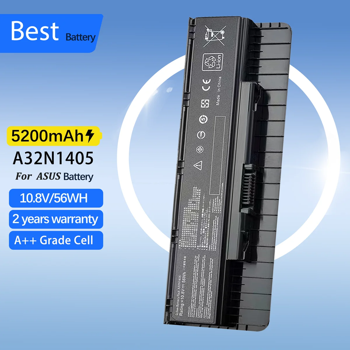 A32N1405 Laptop Battery for ASUS ROG N551 N751 N751JK G551 G771 G771JK GL551 GL551JK GL551JM G551J G551JK G551M G551JW
A32N1405 Laptop Battery for ASUS ROG N551 N751 N751JK G551 G771 G771JK GL551 GL551JK GL551JM G551J G551JK G551M G551JW