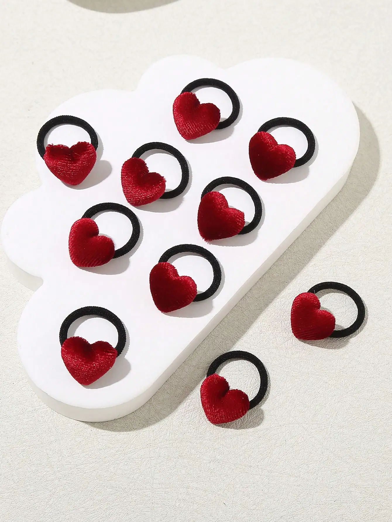 10pcs Black Fuzzy Flower & Resin Girl All-Match Hair Scrunchies, Mini Heart Shaped Hair Ties Casual Versatile Hair Accessories For Girls
10pcs Black Fuzzy Flower & Resin Girl All-Match Hair Scrunchies, Mini Heart Shaped Hair Ties Casual Versatile Hair Accessories For Girls