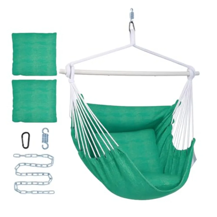 Backyard Expressions Hanging Hammock Chair Swing with Cushions and Hanging Kit 500 lb Capacity Cotton Blend Fabric for Indoor/O
Backyard Expressions Hanging Hammock Chair Swing with Cushions and Hanging Kit 500 lb Capacity Cotton Blend Fabric for Indoor/O
