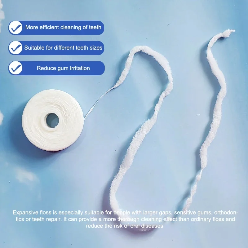 Mint Dental Expansion Floss Nylon Effective Plaque Teeth Protection Removal Thoroughly Cleaning Teeth
Mint Dental Expansion Floss Nylon Effective Plaque Teeth Protection Removal Thoroughly Cleaning Teeth