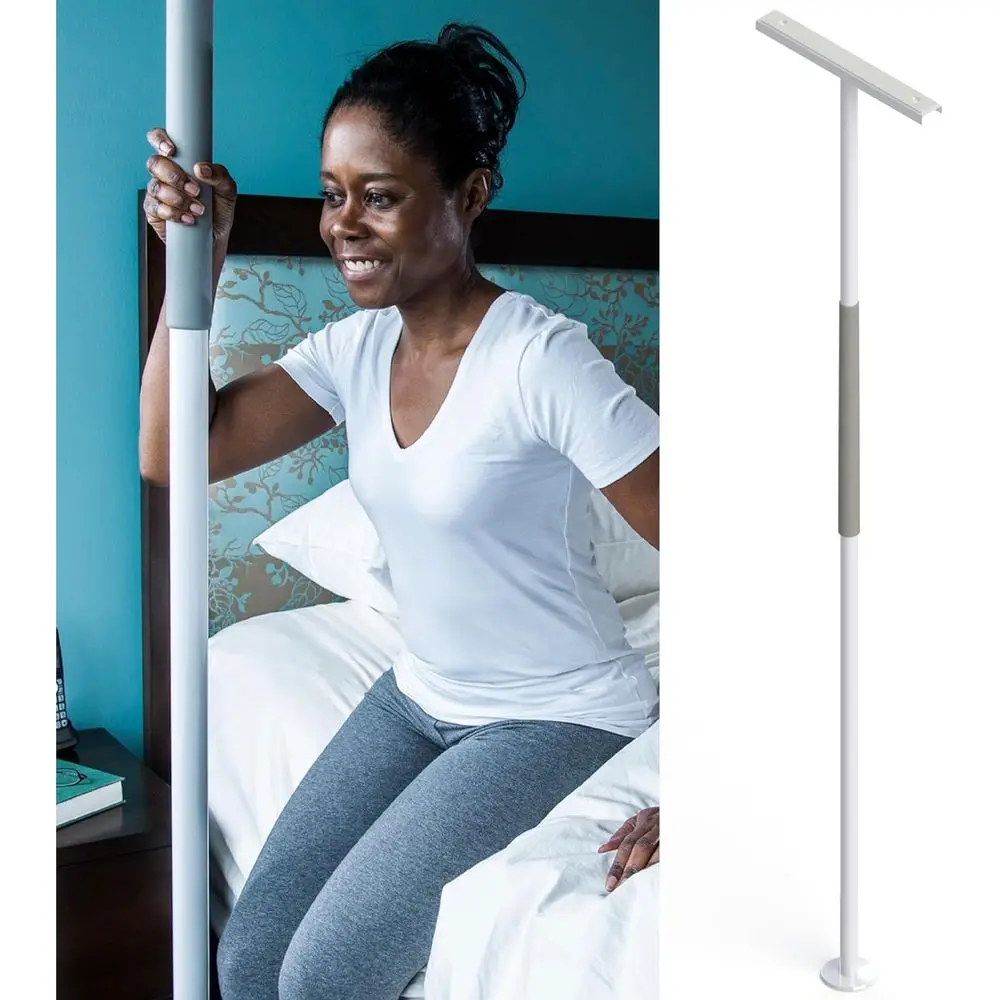 Floor to Ceiling Grab Bar for Tension Mounting, Stand Assist Transfer Pole, Senior Safety Pole for Bedrooms, Bathrooms, and Livi
Floor to Ceiling Grab Bar for Tension Mounting, Stand Assist Transfer Pole, Senior Safety Pole for Bedrooms, Bathrooms, and Livi