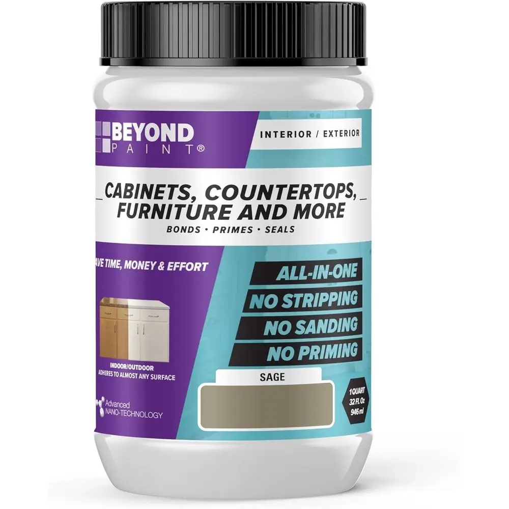All-in-One Furniture and Cabinet Refinishing Paint - Quart - Sage
All-in-One Furniture and Cabinet Refinishing Paint - Quart - Sage