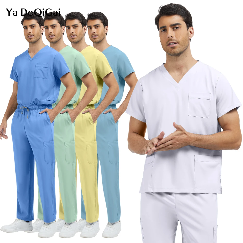 New Multi-pocket Clinical Surgical Uniforms Pockets Medical Nursing Scrubs Set Unisex Beauty Spa Workwear Dental Nurses Clothing
New Multi-pocket Clinical Surgical Uniforms Pockets Medical Nursing Scrubs Set Unisex Beauty Spa Workwear Dental Nurses Clothing