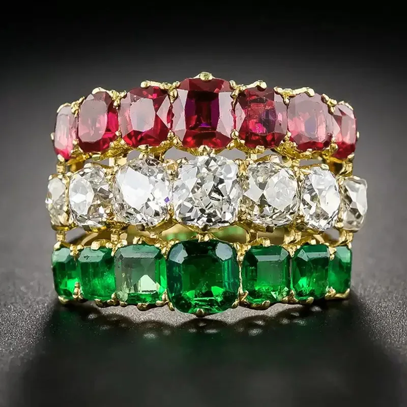 Jianjie Gorgeous Tricolor Cubic Zirconia Rings for Women Shining Gold Tone Wide Luxury Banquet Party Ring Jewelry
Jianjie Gorgeous Tricolor Cubic Zirconia Rings for Women Shining Gold Tone Wide Luxury Banquet Party Ring Jewelry
