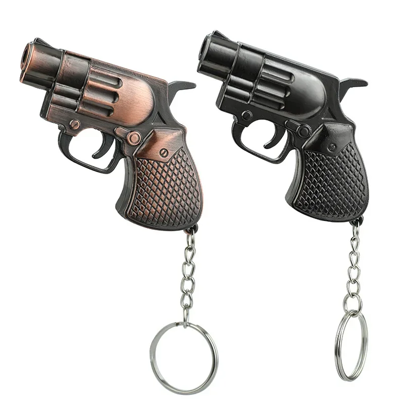 Mini Left wheel Gun Shaped Dual Flame Lighter Metal Refillable Butane Gas Open Flame Lighter Smoking Accessories Tool Men'S Gift
Mini Left wheel Gun Shaped Dual Flame Lighter Metal Refillable Butane Gas Open Flame Lighter Smoking Accessories Tool Men'S Gift