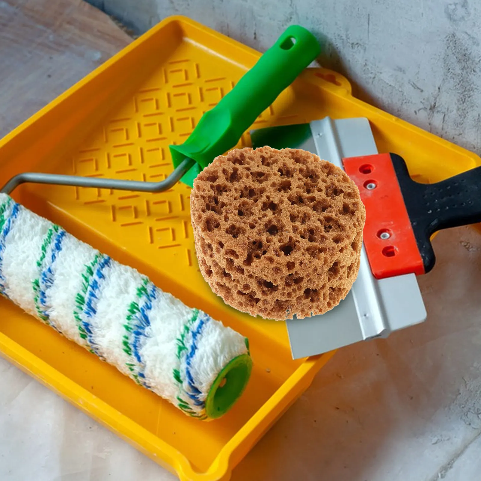 Seaweed Sponge Brush Imitation Texture Painting Tool for DIY Art Projects Decorative Pattern Sponge for Painting Crafts Walls
Seaweed Sponge Brush Imitation Texture Painting Tool for DIY Art Projects Decorative Pattern Sponge for Painting Crafts Walls