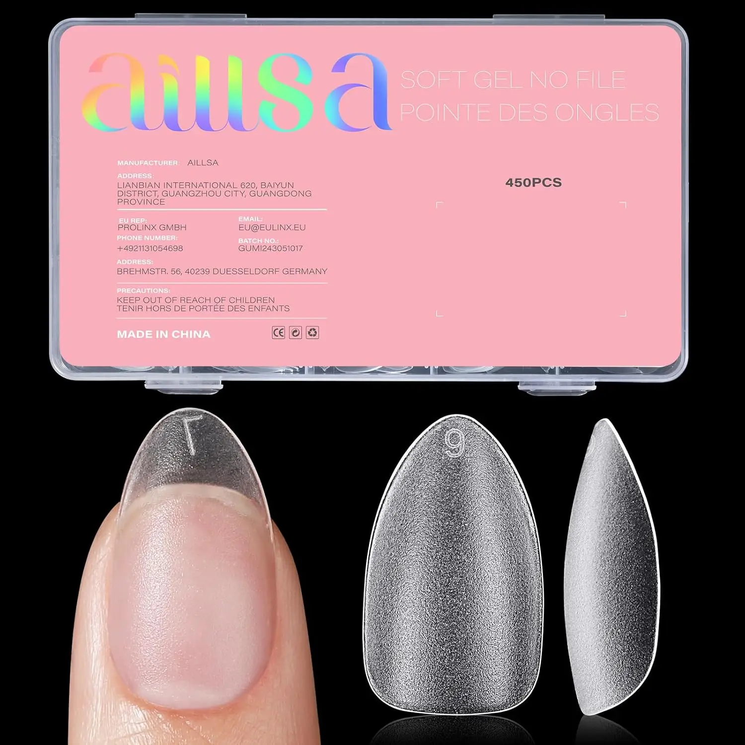 450PCS Short Almond Nail Tips, Double-Sided Matte, Pre-Buffed, No Base Coat Needed, 15 Sizes
450PCS Short Almond Nail Tips, Double-Sided Matte, Pre-Buffed, No Base Coat Needed, 15 Sizes
