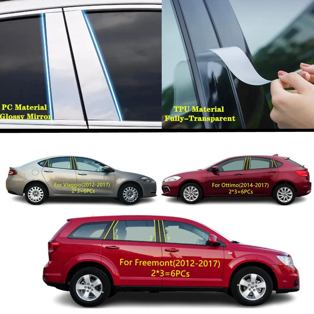 For Fiat Viaggio Ottimo Freemont 2011 2012 2013-2017 Car TPU/Glossy Mirror Pillar Post Cover Door Trim Window Molding Sticker
For Fiat Viaggio Ottimo Freemont 2011 2012 2013-2017 Car TPU/Glossy Mirror Pillar Post Cover Door Trim Window Molding Sticker