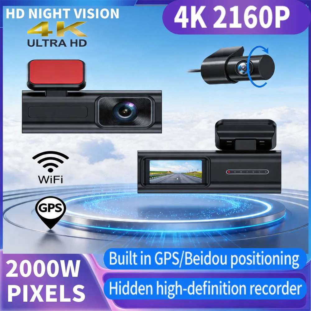 New Dash Cam 4K 2000W 1080P HD HiSilicon Wi-Fi GPS Night Vision Dash Cam Car Recorder Parking Monitor 256GB Car Accessories
New Dash Cam 4K 2000W 1080P HD HiSilicon Wi-Fi GPS Night Vision Dash Cam Car Recorder Parking Monitor 256GB Car Accessories
