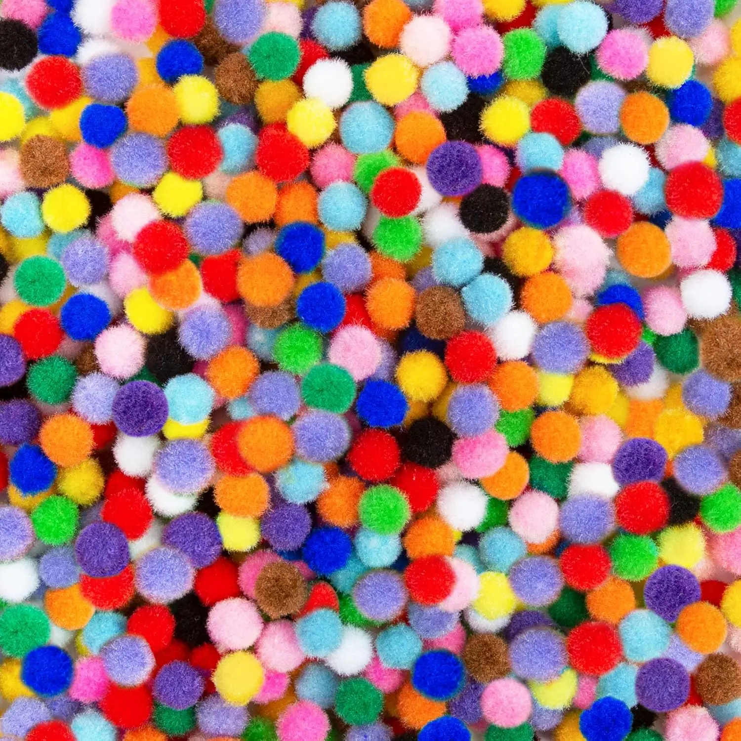 2000 Pcs 1cm Assorted Pompoms Multicolor Arts and Crafts Fuzzy Pom Poms Balls for DIY Creative Decorations
2000 Pcs 1cm Assorted Pompoms Multicolor Arts and Crafts Fuzzy Pom Poms Balls for DIY Creative Decorations