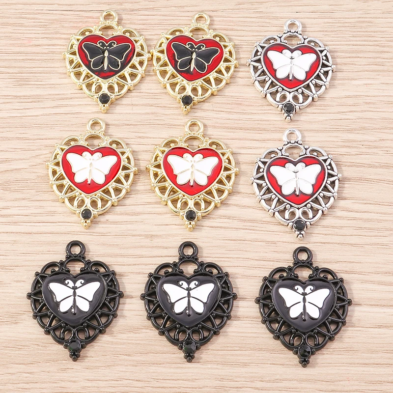 Tusember 4pcs Alloy Charms Steampunk Big Heart Butterfly Pendants for Jewelry Making Earrings Necklace DIY Handmade Accessory
Tusember 4pcs Alloy Charms Steampunk Big Heart Butterfly Pendants for Jewelry Making Earrings Necklace DIY Handmade Accessory