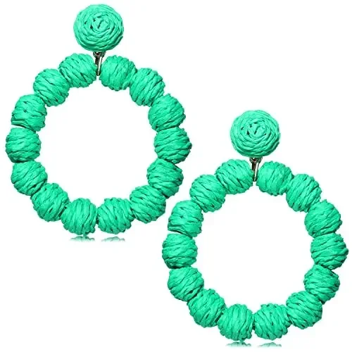 Rattan Earrings Rattan Ball Stud Earrings for Women Braid Straw Wicker Raffia Stud Earrings Summer Beach Accessory Gifts
Rattan Earrings Rattan Ball Stud Earrings for Women Braid Straw Wicker Raffia Stud Earrings Summer Beach Accessory Gifts