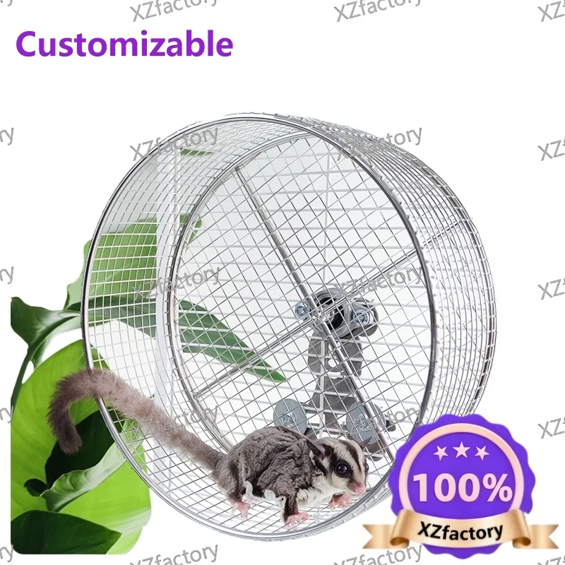 Factory Direct 2026 Top Rated Stainless Steel Silent Exercise Wheel for Sugar Glider Hanging Pet Toy Spinner Easy-to-Clean Nail
Factory Direct 2026 Top Rated Stainless Steel Silent Exercise Wheel for Sugar Glider Hanging Pet Toy Spinner Easy-to-Clean Nail