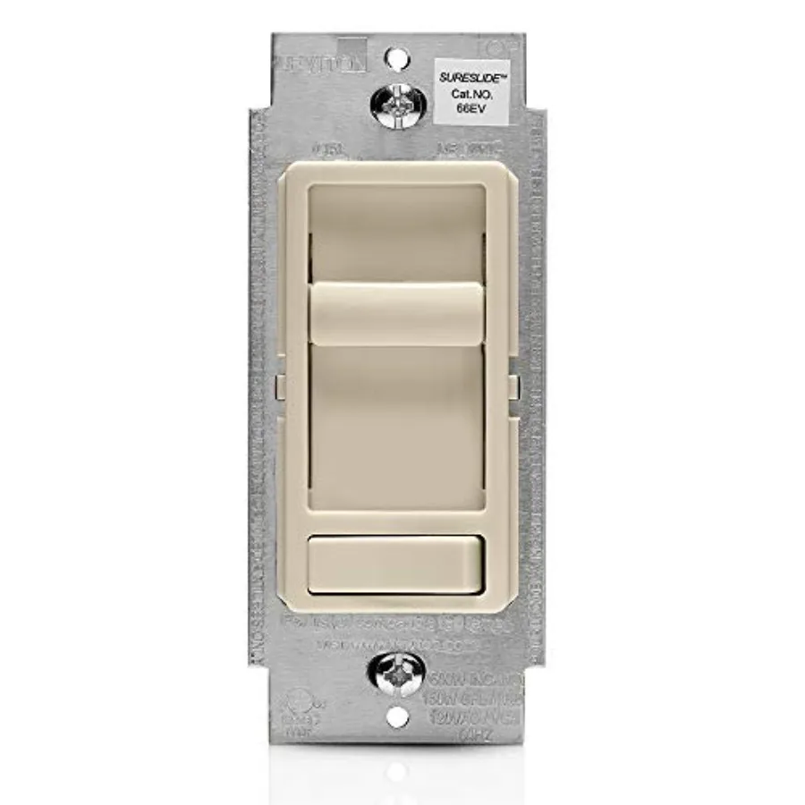 SureSlide Dimmer Switch for Electronic Low Voltage Bulbs 66EV-10T
SureSlide Dimmer Switch for Electronic Low Voltage Bulbs 66EV-10T