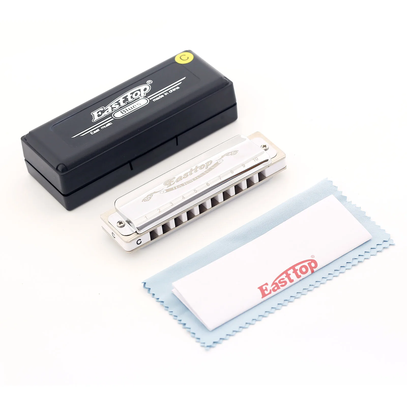 Easttop Harmonica 10 Holes Blues Harp Diatonic Blues Mouth Organ T008 Silver Harmonica Diatonic Blues Harmonica Key of C
Easttop Harmonica 10 Holes Blues Harp Diatonic Blues Mouth Organ T008 Silver Harmonica Diatonic Blues Harmonica Key of C