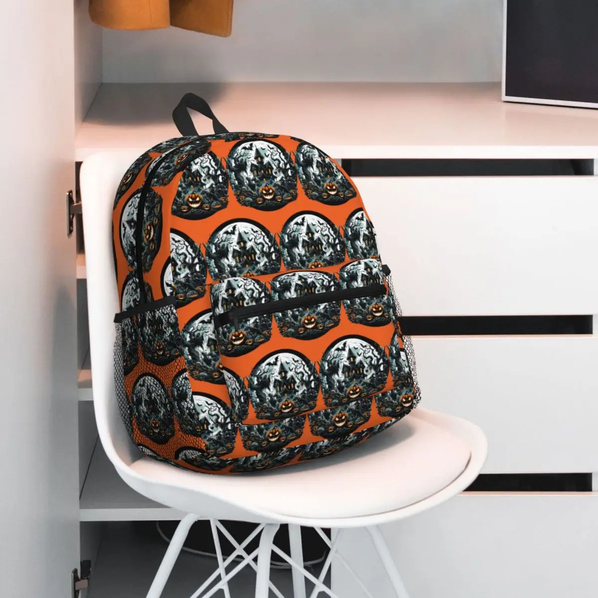 Halloween Scary Castle Pumpkins Scary Enchanted Spooky Backpack Student BookBag School Bag Laptop Shoulder Bags for Boys Girls
Halloween Scary Castle Pumpkins Scary Enchanted Spooky Backpack Student BookBag School Bag Laptop Shoulder Bags for Boys Girls