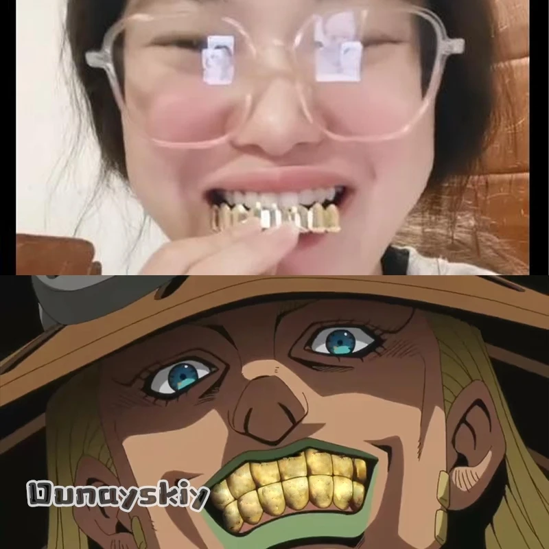 Dunayskiy*/Zeppeling Handsome Punk Cool Fake Big Gold Braces Cartoon Props Birthday Gift Halloween Cos Anime Jooooo Sbr Cosplay
Dunayskiy*/Zeppeling Handsome Punk Cool Fake Big Gold Braces Cartoon Props Birthday Gift Halloween Cos Anime Jooooo Sbr Cosplay
