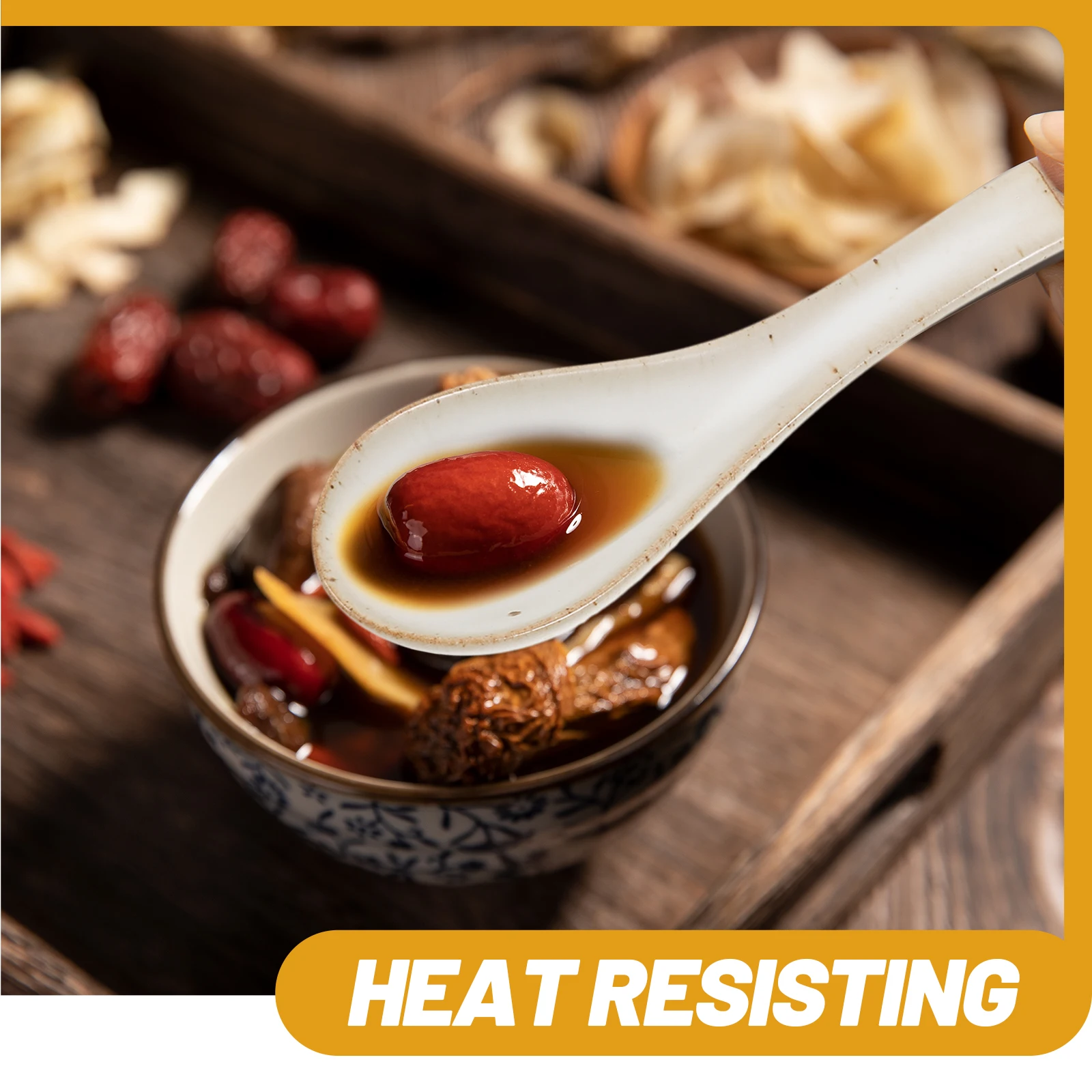 2Pcs Soup Spoons Ceramic Heat Resistant Reusable Multipurpose Vintage Ramen Coffee Dessert Scoops Ceramic Spoons
2Pcs Soup Spoons Ceramic Heat Resistant Reusable Multipurpose Vintage Ramen Coffee Dessert Scoops Ceramic Spoons