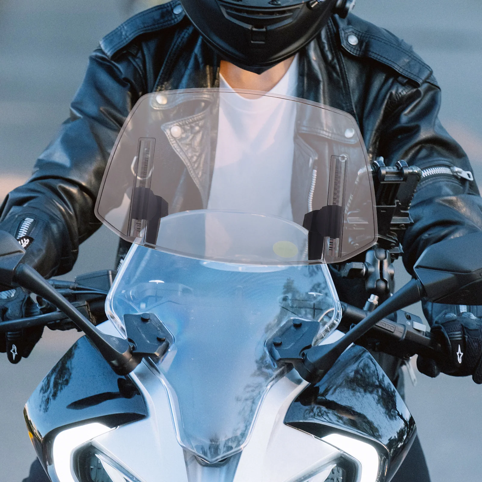 Motorcycle Windshield Deflector Windscreen Adjustable Metal Front Windshields Motorbike
Motorcycle Windshield Deflector Windscreen Adjustable Metal Front Windshields Motorbike