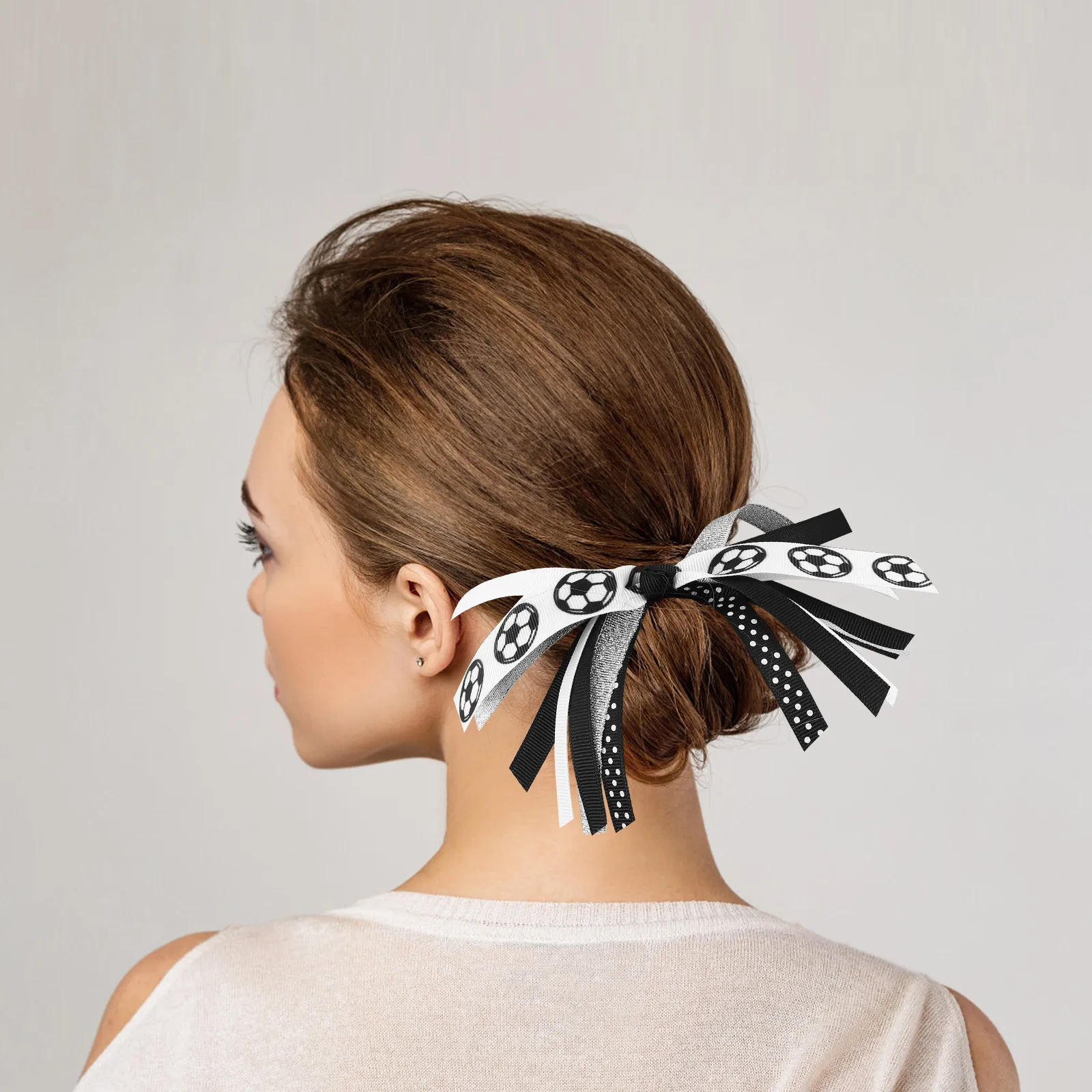 Rugby Hair Tie Football Ponytail Holders Elastic Bands Patchwork Style Comfortable Durable Hairstyle
Rugby Hair Tie Football Ponytail Holders Elastic Bands Patchwork Style Comfortable Durable Hairstyle