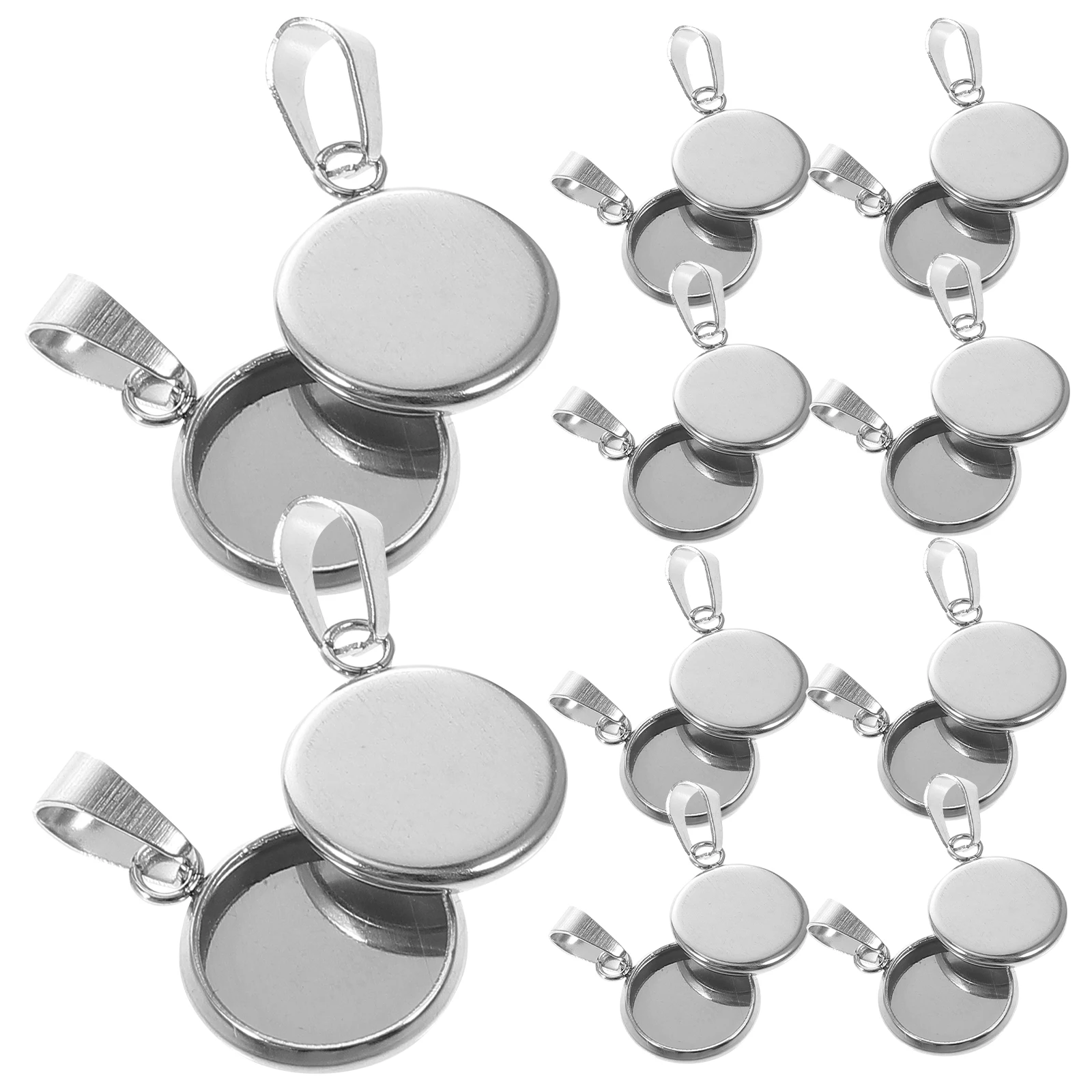 20Pcs Stainless Steel Round Pendant Bases DIY Jewelry Holder for Custom Charms Cameo Resin Crafts Gift Set 25Mm
20Pcs Stainless Steel Round Pendant Bases DIY Jewelry Holder for Custom Charms Cameo Resin Crafts Gift Set 25Mm