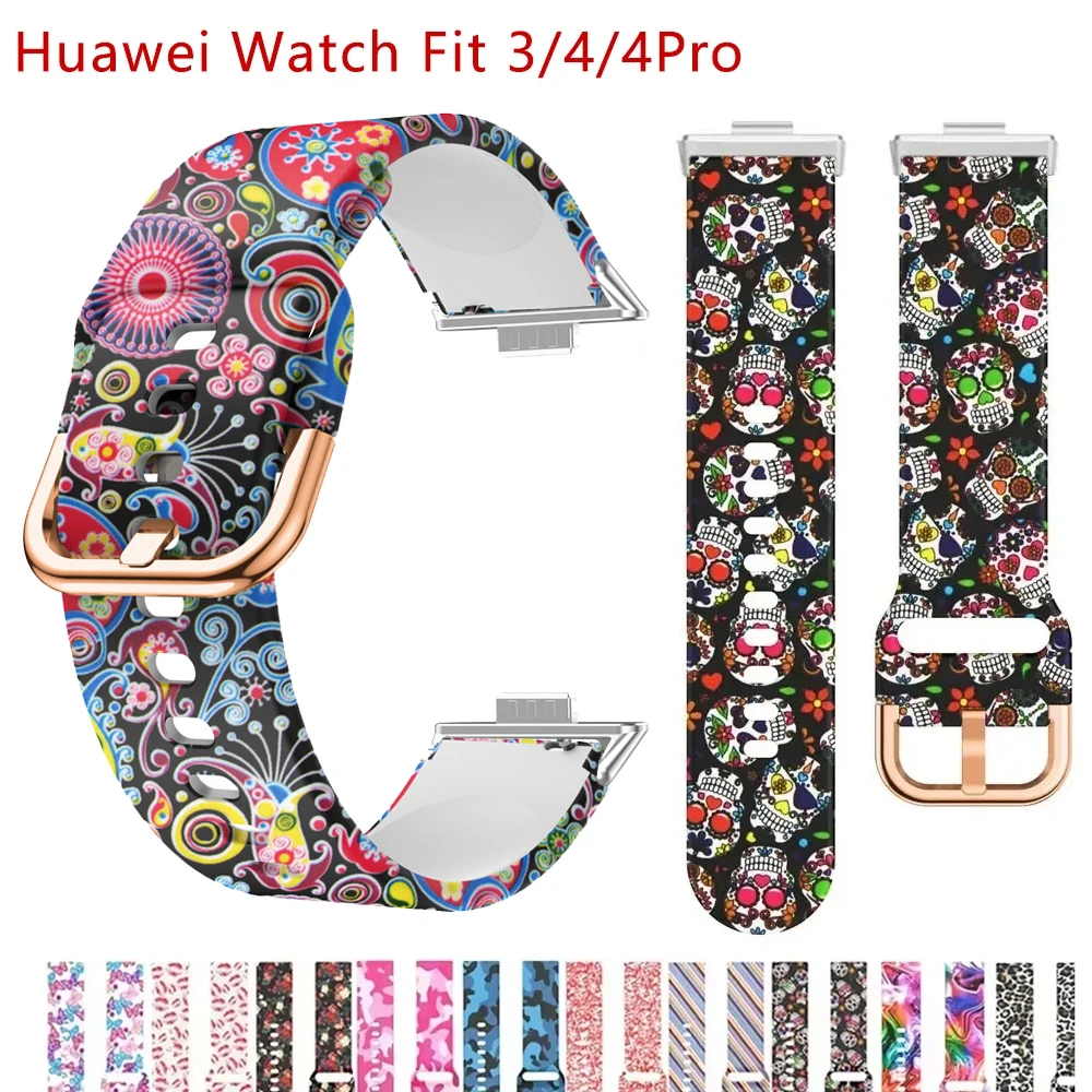 Printing Design Band For Huawei Watch Fit 4/4Pro Strap Watchband Silicone Bracelet For Huawei Fit 3 4 Smartwatch Accessories
Printing Design Band For Huawei Watch Fit 4/4Pro Strap Watchband Silicone Bracelet For Huawei Fit 3 4 Smartwatch Accessories