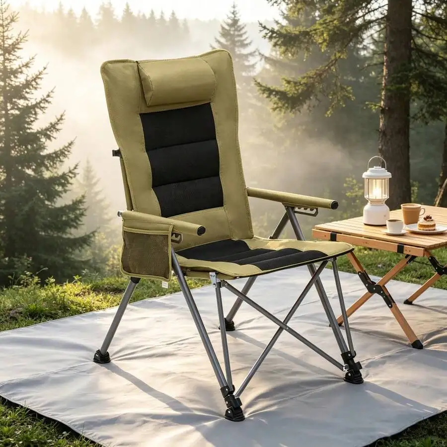 5-Position Adjustable Reclining Camping Chair With Side Pocket Portable Outdoor Chair For Beach Camping Patio
5-Position Adjustable Reclining Camping Chair With Side Pocket Portable Outdoor Chair For Beach Camping Patio
