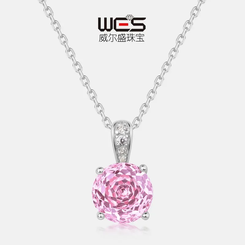 New Rose Cut Pendant Necklace for Women 18K Gold Sparkling Baby Stone PT950 Platinum Clavicle Chain Light Luxury
New Rose Cut Pendant Necklace for Women 18K Gold Sparkling Baby Stone PT950 Platinum Clavicle Chain Light Luxury