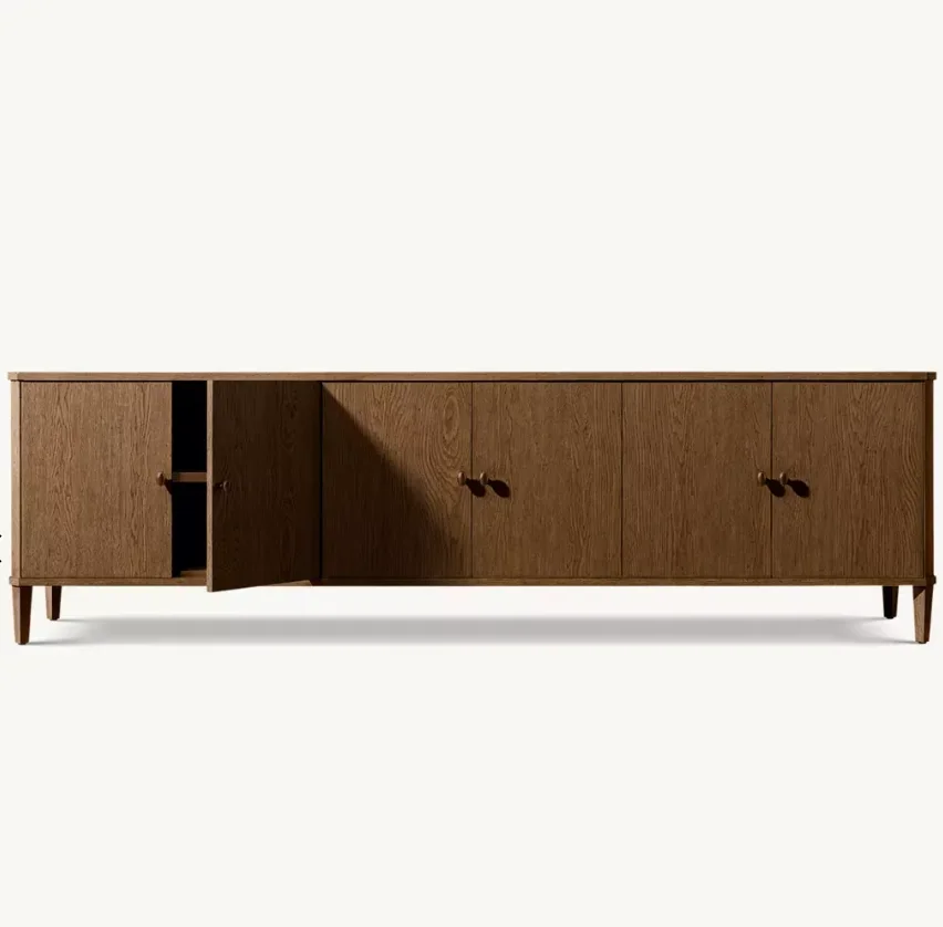 # 2026 American Style Living Room Furniture Set Media Console Wood Large 6 Door TV Console
# 2026 American Style Living Room Furniture Set Media Console Wood Large 6 Door TV Console