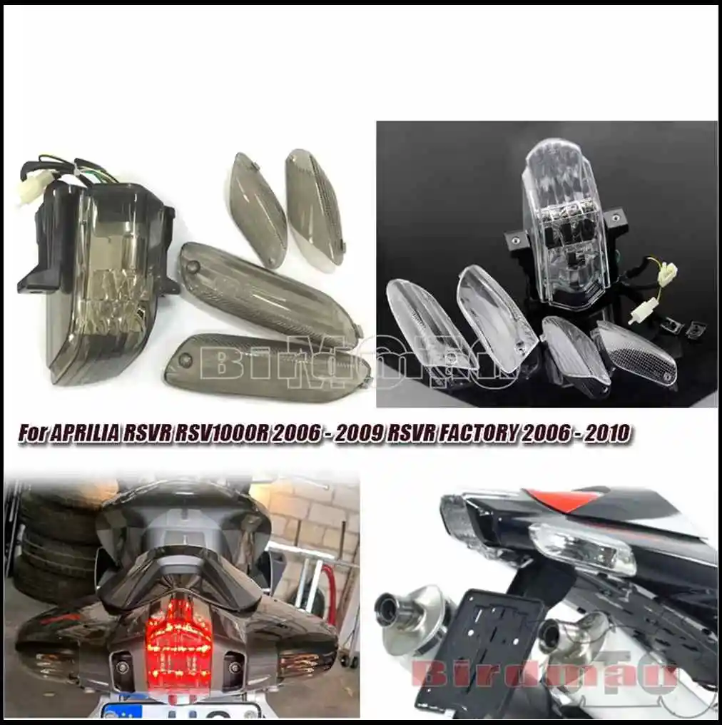 LED Tail Light + Front and Rear Turn Signals Covers Aprilia RSV 1000 For Aprilia RSVR RSV1000R 06-09 RSVR FACTORY 2006-2010
LED Tail Light + Front and Rear Turn Signals Covers Aprilia RSV 1000 For Aprilia RSVR RSV1000R 06-09 RSVR FACTORY 2006-2010