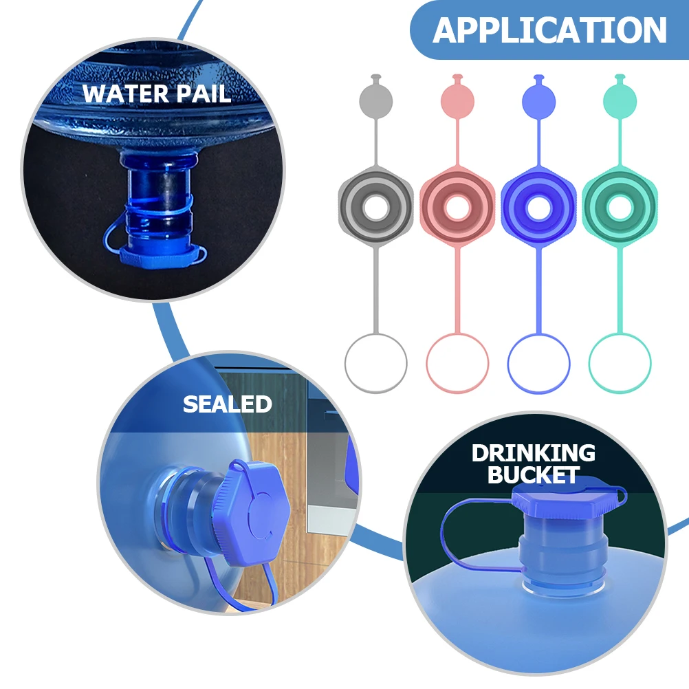 4 Pcs Silicone Bottle Caps Reusable Spill Proof Water Jug Caps Leak Resistant Drinking Bucket Lids Sealed Gallon Jugs
4 Pcs Silicone Bottle Caps Reusable Spill Proof Water Jug Caps Leak Resistant Drinking Bucket Lids Sealed Gallon Jugs