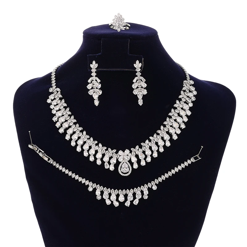 Jewelry Sets HADIYANA Vintage Elegant Wedding Bridal Necklace Bracelet Ring Earrings Zirconia Stones BN7984 Birthday Present
Jewelry Sets HADIYANA Vintage Elegant Wedding Bridal Necklace Bracelet Ring Earrings Zirconia Stones BN7984 Birthday Present