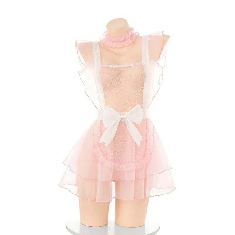 Anime Sweet Heart Maid Uniform Cosplay Costume Tulle Hollow See Through Nightdress Outfits Cute Girl Dress Underwear Lingerie
Anime Sweet Heart Maid Uniform Cosplay Costume Tulle Hollow See Through Nightdress Outfits Cute Girl Dress Underwear Lingerie