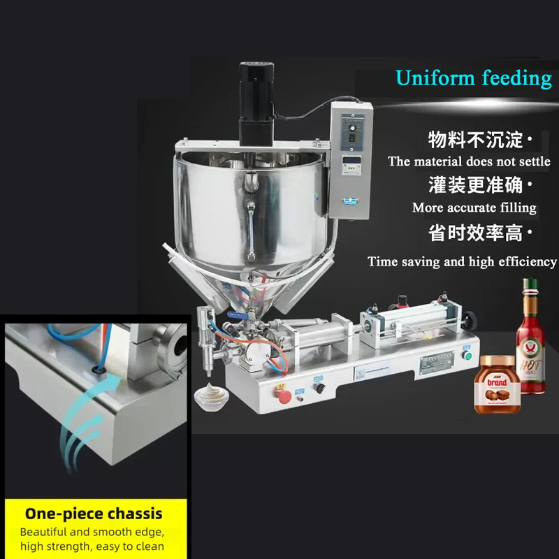 PBOBP Paste Filling Machine With Heating Mixing Hopper Chocolate Honey Cream Hot Juice Sauce Jam Jar Filler
PBOBP Paste Filling Machine With Heating Mixing Hopper Chocolate Honey Cream Hot Juice Sauce Jam Jar Filler