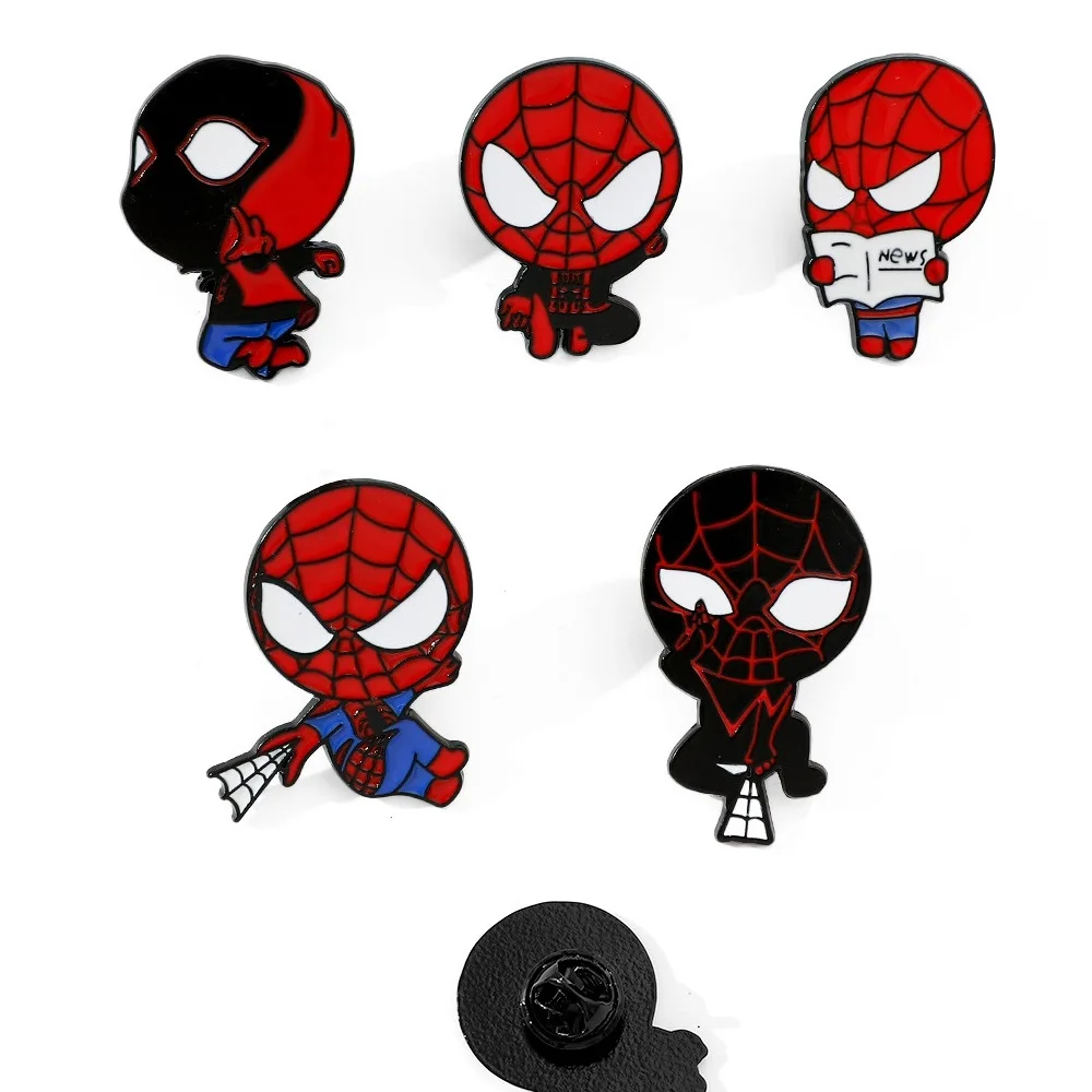 5pcs Superheroes Anime Spider Man Enamel Pin Brooches For Lapel Pins Badge on Backpack Kids Clothes Accessories Fashion Gifts
5pcs Superheroes Anime Spider Man Enamel Pin Brooches For Lapel Pins Badge on Backpack Kids Clothes Accessories Fashion Gifts