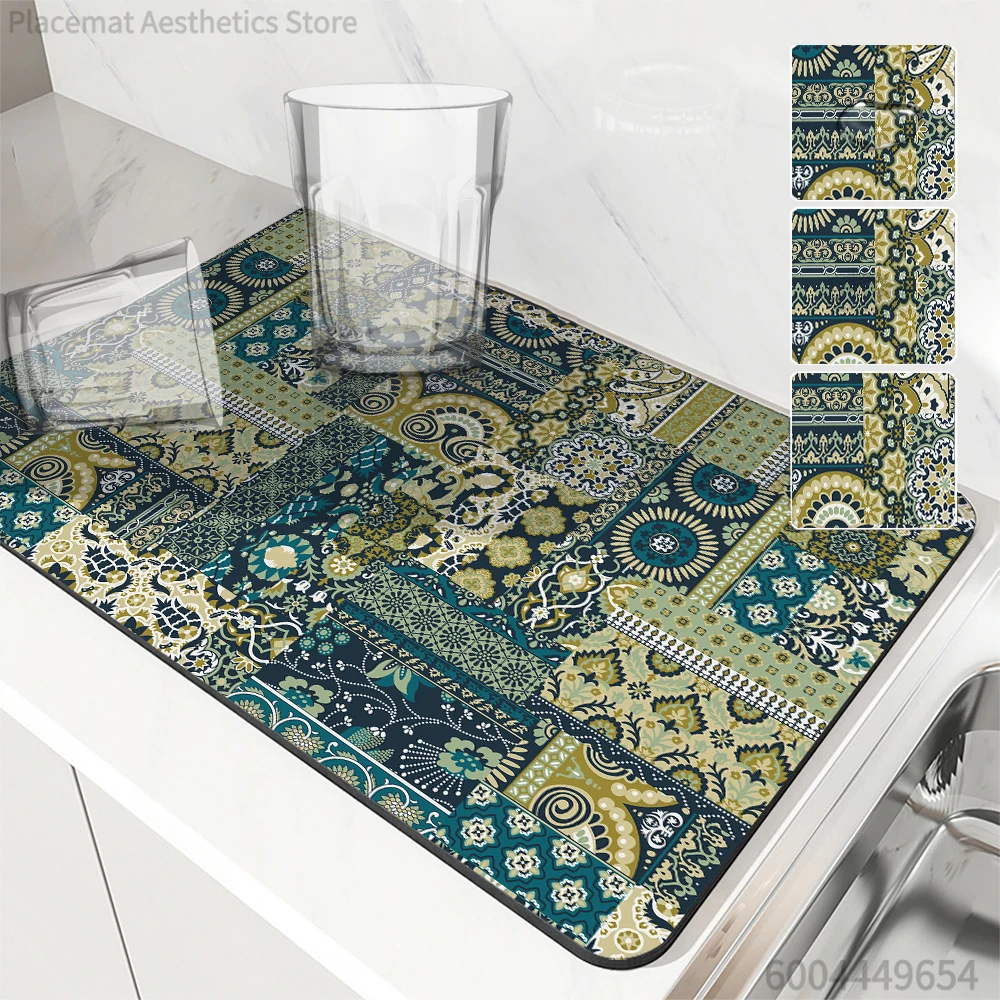 Antiskid Kitchen Absorbent Draining Mat Geometry Nation Super Draining Coffee Dish Drying Mat Quick Dry Bathroom Drain Pad
Antiskid Kitchen Absorbent Draining Mat Geometry Nation Super Draining Coffee Dish Drying Mat Quick Dry Bathroom Drain Pad