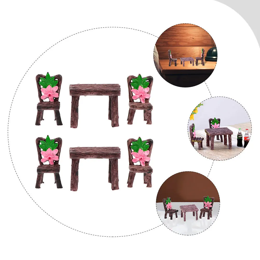 2Sets Resin Table Chair Ornament Creative Mini Landscape Decor Smooth Safe Craft for Home Garden Desktop Accessory
2Sets Resin Table Chair Ornament Creative Mini Landscape Decor Smooth Safe Craft for Home Garden Desktop Accessory