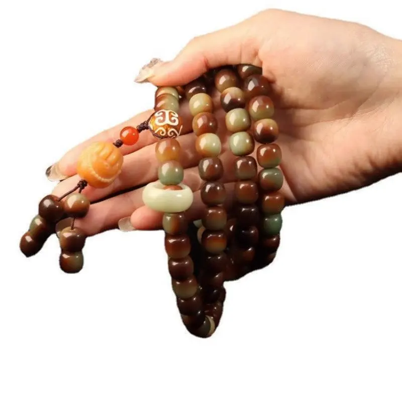 Bodhi Seed Prayer Bead Bracelet Neck Hanging Bodhi Root Mala Beads for Blessing and Good Luck Gifts
Bodhi Seed Prayer Bead Bracelet Neck Hanging Bodhi Root Mala Beads for Blessing and Good Luck Gifts
