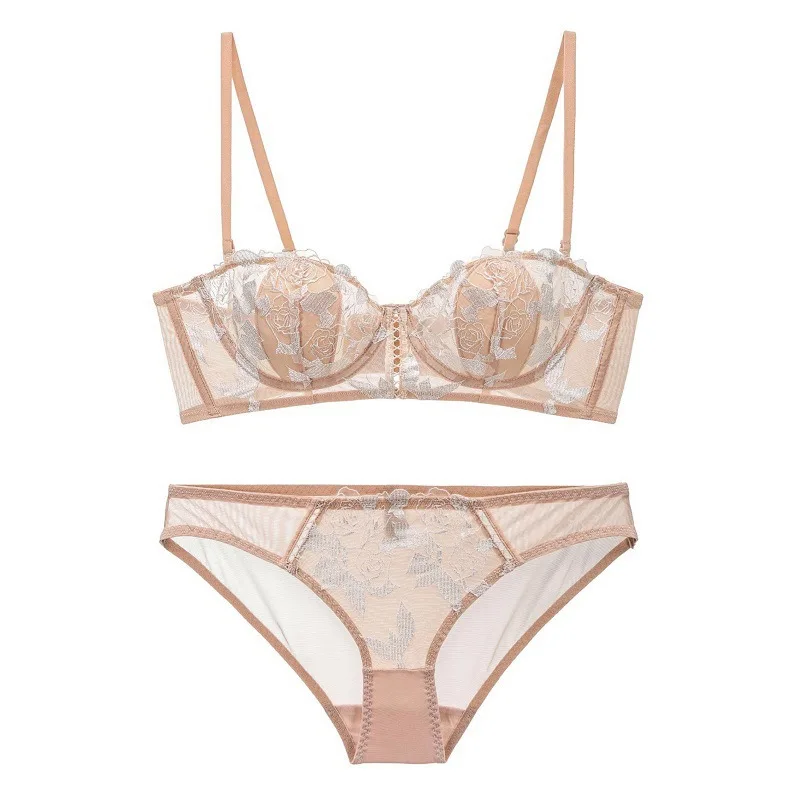 Sexy Floral Embroidery Lace Women's Bra Soft Steel Ring Rabbit Ear Gathered Set Large Chest Appears Small Underwear
Sexy Floral Embroidery Lace Women's Bra Soft Steel Ring Rabbit Ear Gathered Set Large Chest Appears Small Underwear