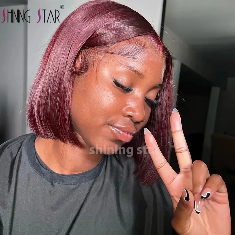 12 Inch 99J Burgundy Short Bob Wig Human Hair 6X2 Lace Front Wigs For Women Honey Blonde 613 Color Lace Front Bob Wig Pre Pluck
12 Inch 99J Burgundy Short Bob Wig Human Hair 6X2 Lace Front Wigs For Women Honey Blonde 613 Color Lace Front Bob Wig Pre Pluck