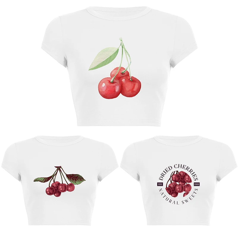 3 Piece Vintage Streetwear Aesthetic Sweet Cherry Print Y2k Crop Tops Summer Cute T-shirt Women Fashion Slim Harajuku Baby Tee
3 Piece Vintage Streetwear Aesthetic Sweet Cherry Print Y2k Crop Tops Summer Cute T-shirt Women Fashion Slim Harajuku Baby Tee