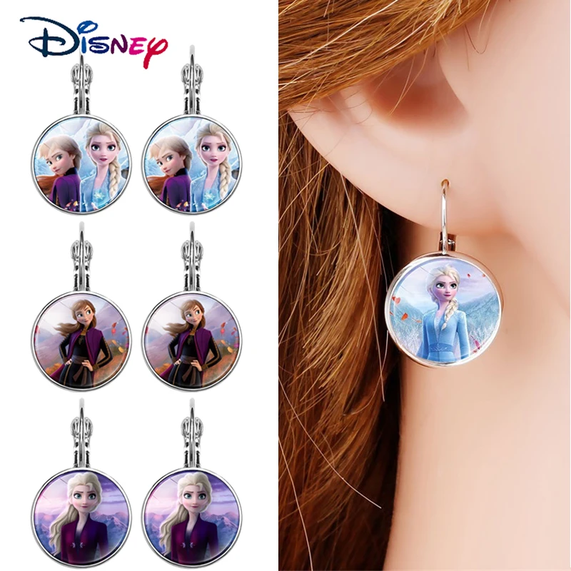 New Fashion Disney Frozen Round Drop Earrings for Women Anime Elsa Anna Time Gem Girl Earrings Party Wedding Jewelry Gifts
New Fashion Disney Frozen Round Drop Earrings for Women Anime Elsa Anna Time Gem Girl Earrings Party Wedding Jewelry Gifts