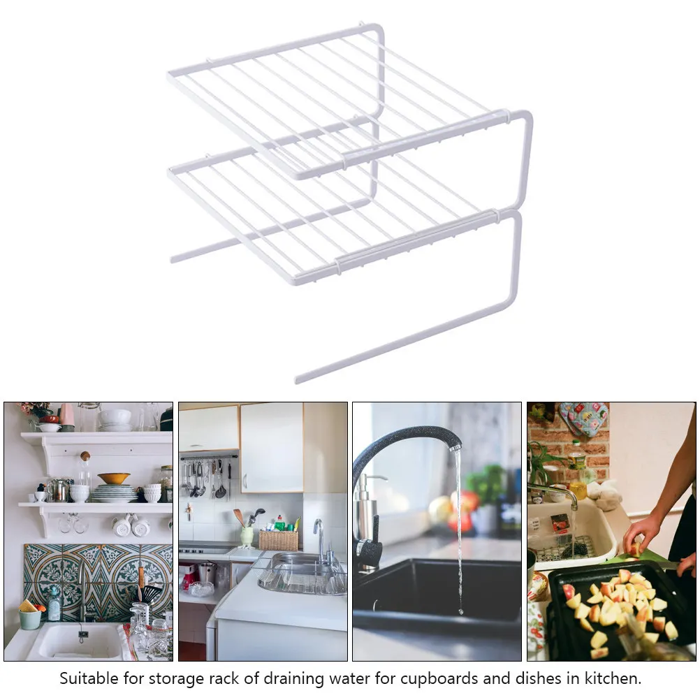 2 Layer Iron Storage Rack Kitchen Draining Shelf Countertop Bowl Dish Organizer Multi-Layer Draining Rack Utensil Holder
2 Layer Iron Storage Rack Kitchen Draining Shelf Countertop Bowl Dish Organizer Multi-Layer Draining Rack Utensil Holder