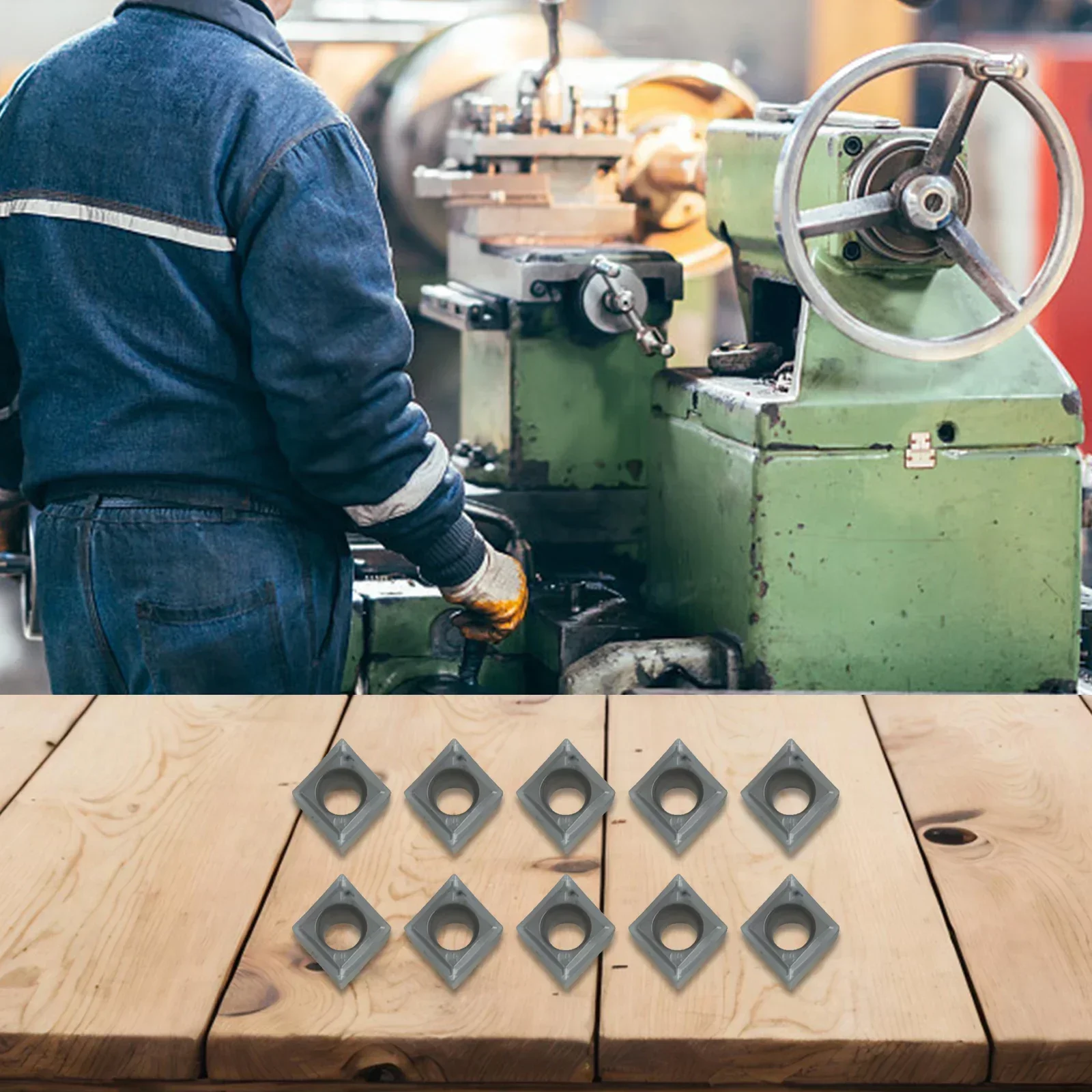 Carbide Turning Inserts CCMT09T308SM 10pcs Set for Strong Grip and Long Lasting Durability in Various Materials
Carbide Turning Inserts CCMT09T308SM 10pcs Set for Strong Grip and Long Lasting Durability in Various Materials