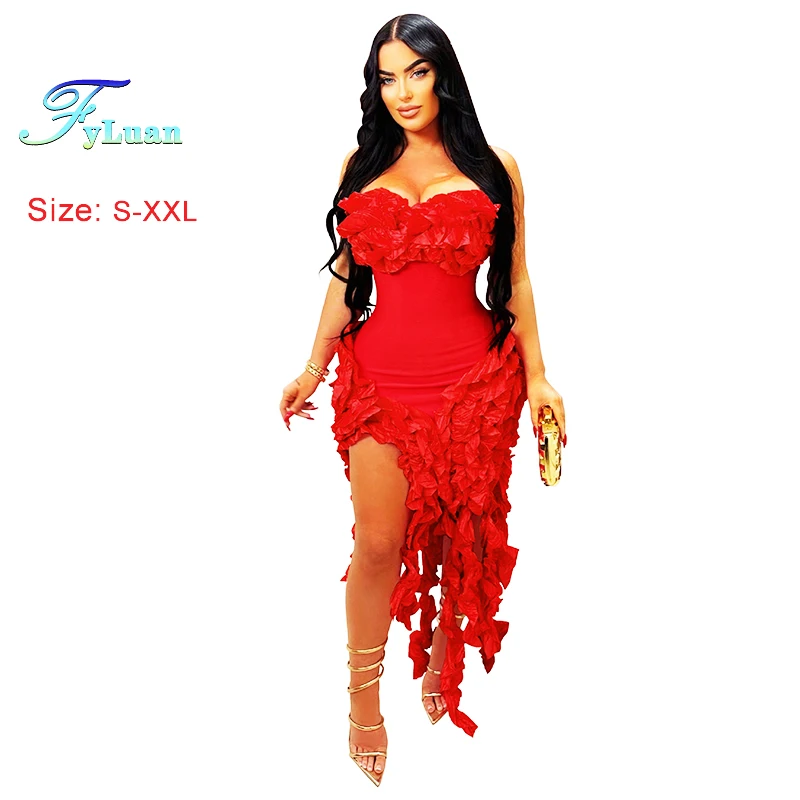 Летнее сексуальное женское платье без рукавов без бретелек мини-платья с кисточками, облегающее платье с запахом на бедрах, женские платья, повседневная пляжная одежда
Летнее сексуальное женское платье без рукавов без бретелек мини-платья с кисточками, облегающее платье с запахом на бедрах, женские платья, повседневная пляжная одежда