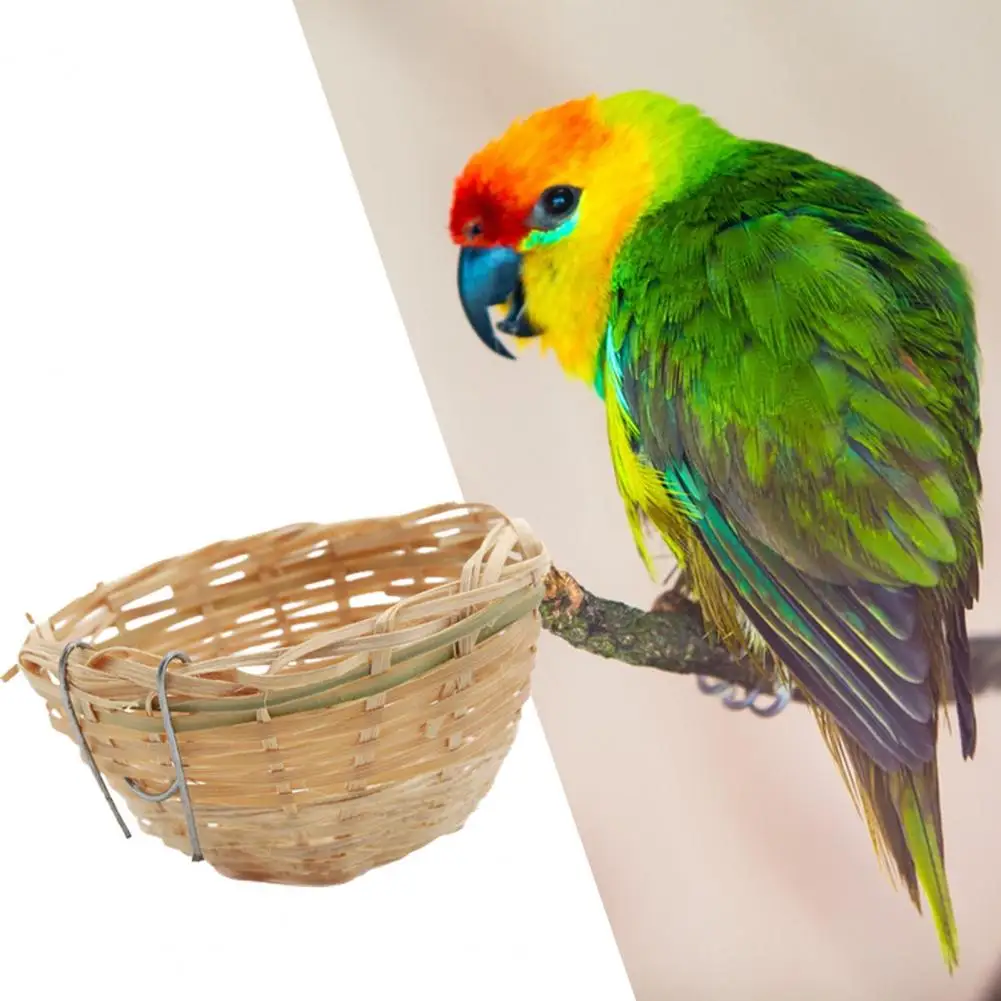 Bird Bamboo Nest Natural Materials Hand-woven with Hook Pet Bird Parrot Bamboo Cage Bird Sleeping Nest Parrot Supplies
Bird Bamboo Nest Natural Materials Hand-woven with Hook Pet Bird Parrot Bamboo Cage Bird Sleeping Nest Parrot Supplies
