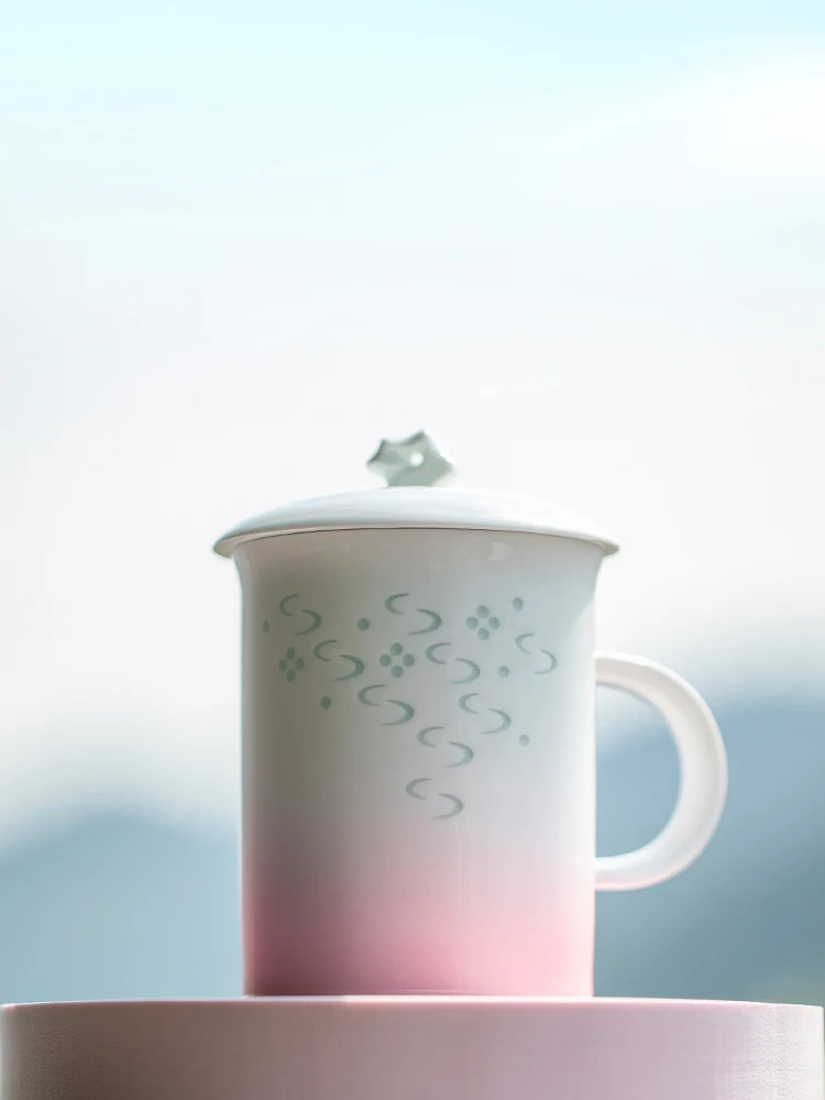 Ceramic Office Mug with Lid Creative Cultural Business Gift Scenic Flowering Landscape between Mugs High Aesthetic Value
Ceramic Office Mug with Lid Creative Cultural Business Gift Scenic Flowering Landscape between Mugs High Aesthetic Value