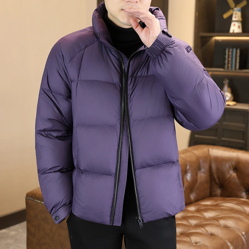 High Quality Stand Collar White Duck Down Jackets Autumn Winter Lightweight Puffer Coats Youth Outwear Loose Padded Top Clothing
High Quality Stand Collar White Duck Down Jackets Autumn Winter Lightweight Puffer Coats Youth Outwear Loose Padded Top Clothing